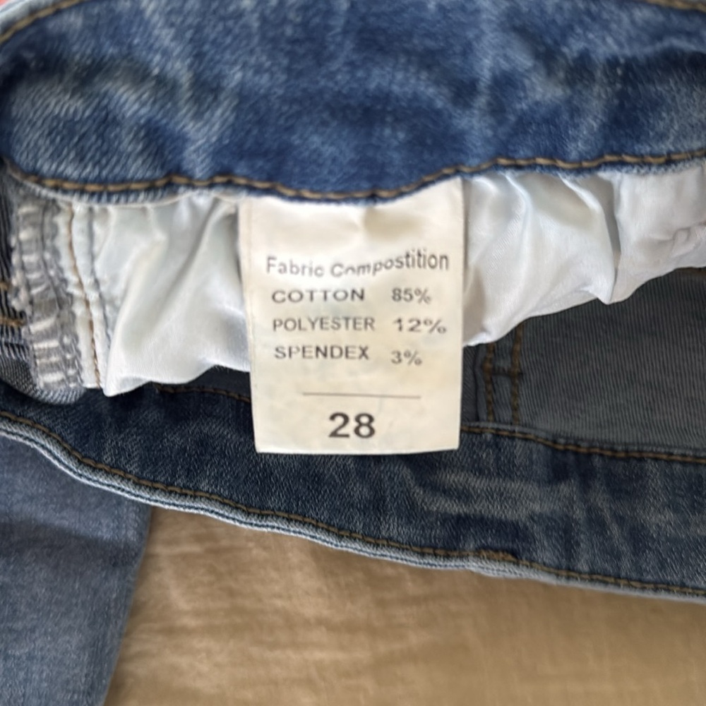 Distressed Blue Jeans - Picture 4 of 4
